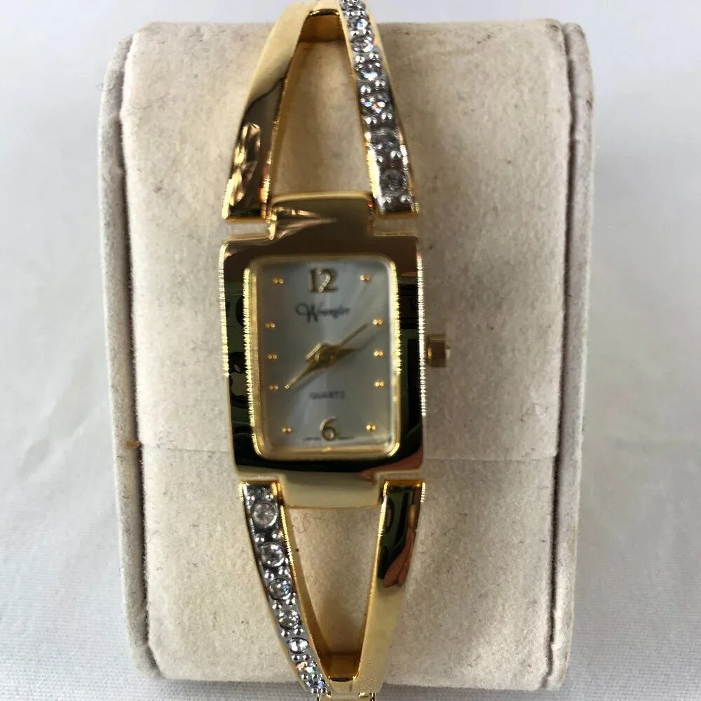 Wrangler Vintage Gold & Silver Tone Quartz Watch With Rhinestones